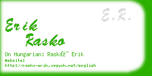 erik rasko business card